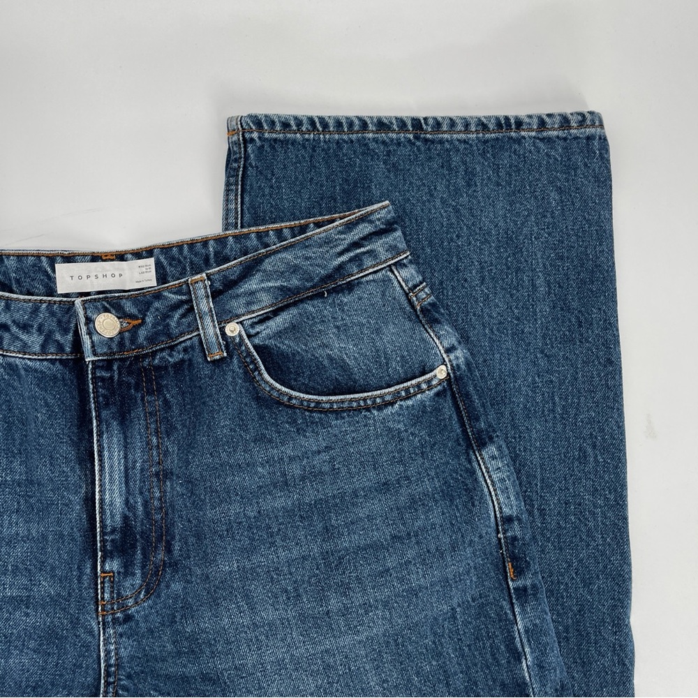 Topshop Wide Leg jeans medium wash - 10 - Picture 6 of 10